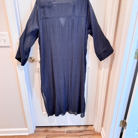 Woman's Maxi Dress, Navy Blue, Size 16, Garnet Hill - Picture 7 of 10